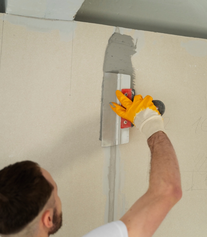 Finitions plaquiste sur cloison