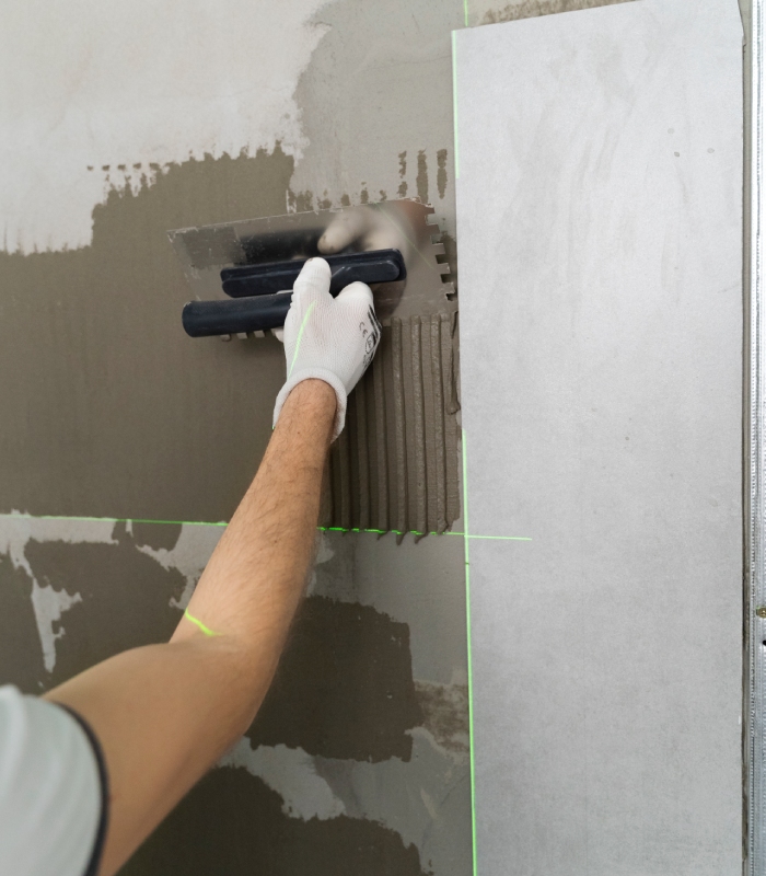 Préparation mur pour carrelage